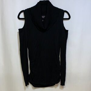 Hooked Up by IOT Black Cold Shoulder Top